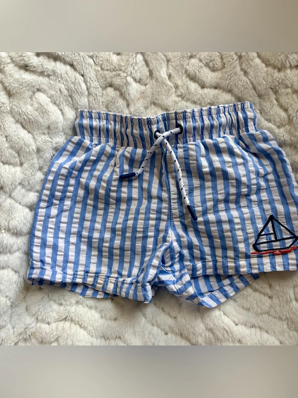 Cat & Jack Boys Swim Trunks — 18M 🩵⛵